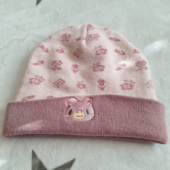 2020 Animal Crossing Herizons Stocking Cap Beanie Celeste Pink Owl‎ Flowers Hat - Picture 1 of 7